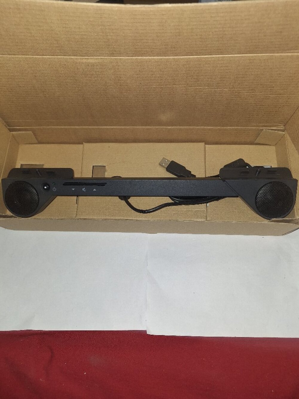 NEW THINKVISION 40Y7616 USB SOUNDBAR COMPUTER BLACK SPEAKER